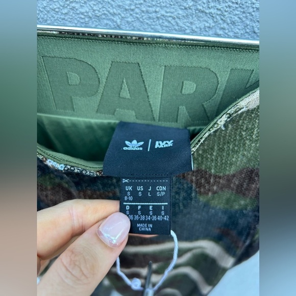 Adidas × Ivy Park Trail Sequin camo Pants size small camouflage leggings - Picture 7 of 9